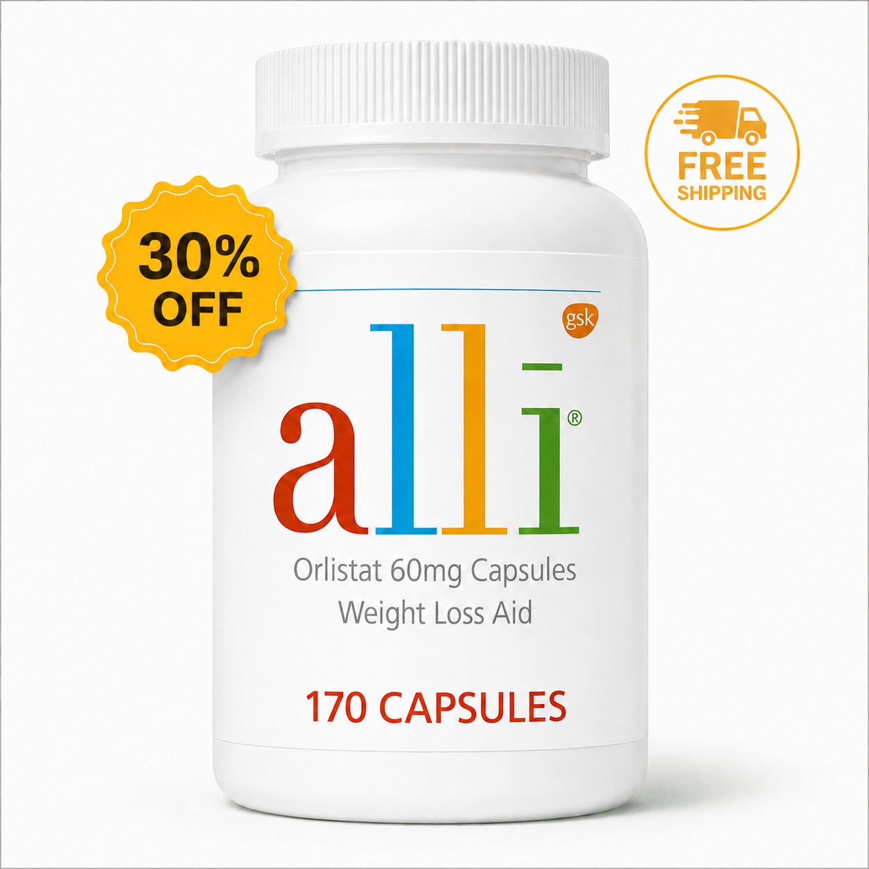 alli Diet Weight Loss Supplement Pills (170 Count)